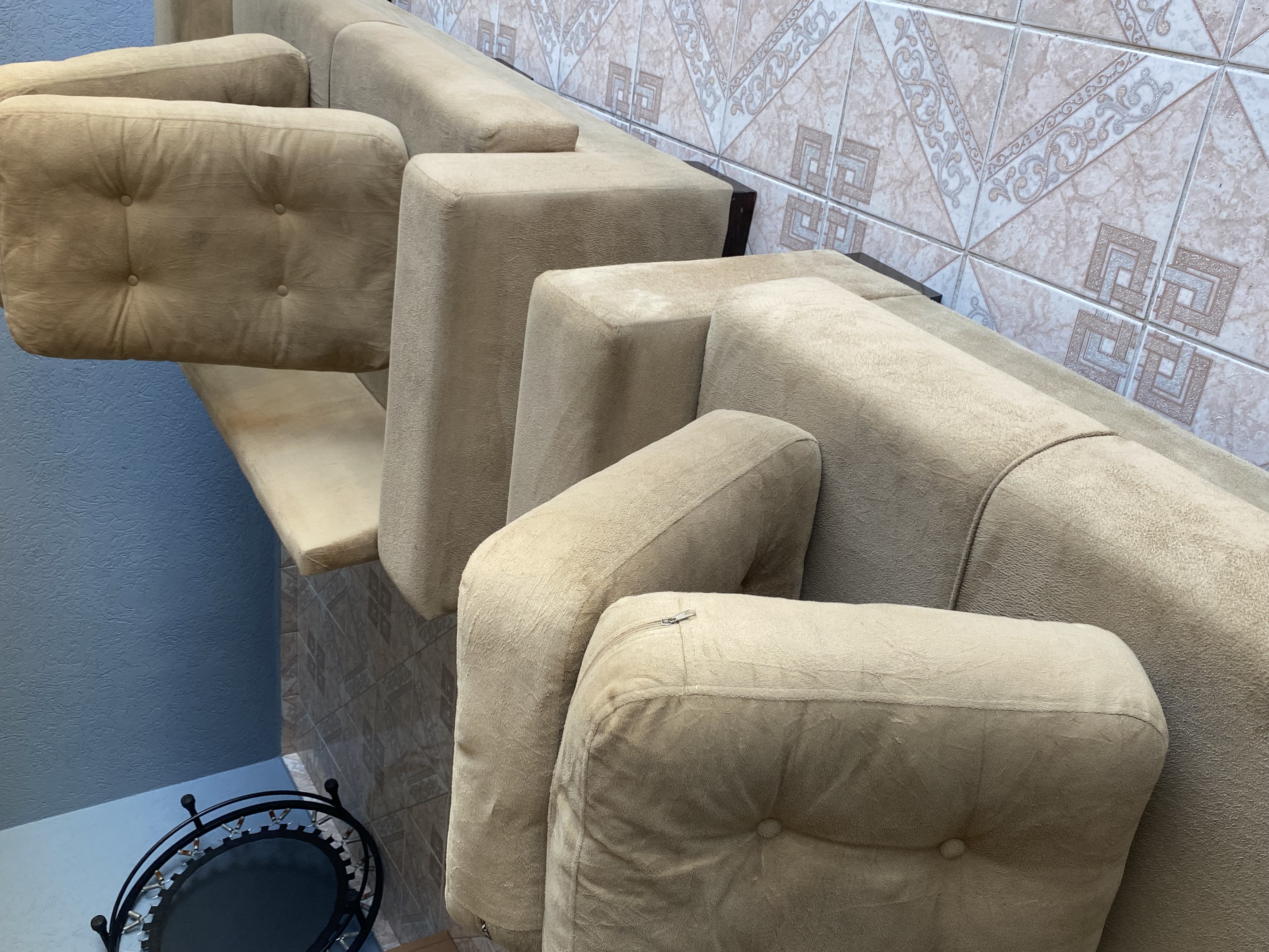 Hienização e secagem dos estofados