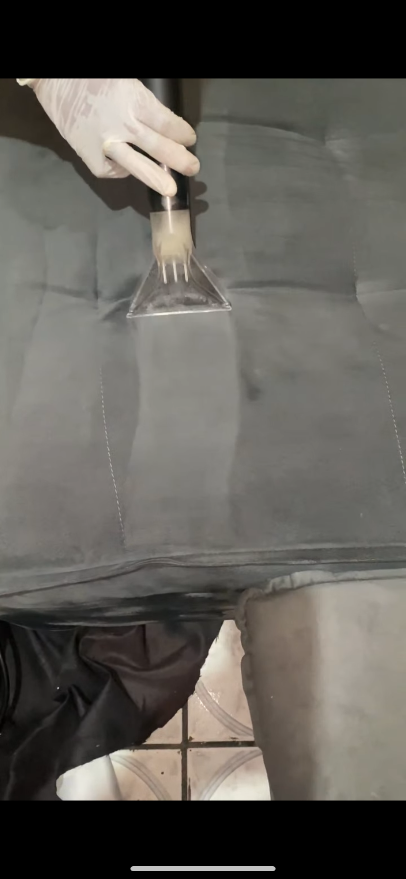 Extração da sujeira